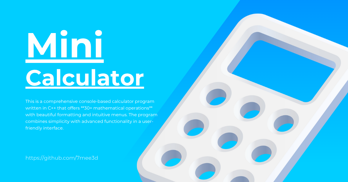 MiniCalculator Project